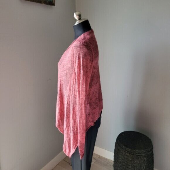 Pink Lace Open Cardigan Women's sz XS - Picture 6 of 9